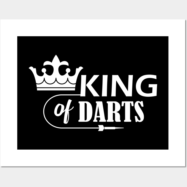 Dart - King of darts Wall Art by KC Happy Shop